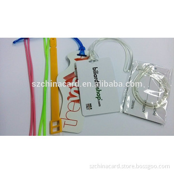 Customized luggage tag pvc card